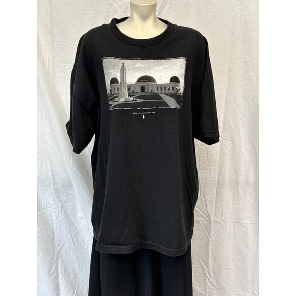 Dwntwn Mens Black Griffith Observatory Citywide T-Shirt Size 2XL Short Sleeve - Picture 1 of 7